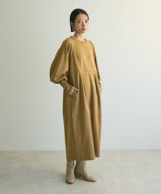 Green Parks ａ．ポンチ袖ボリュームワンピース