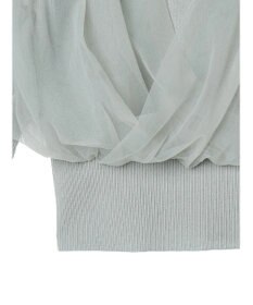 earth music&ecology チュールドッキングニットプルオーバー