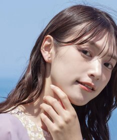 Tiaclasse 【金属アレルギー対応】　サークルストーンイヤリング