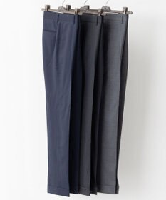 GOTAIRIKU ロングセラー【洗える/折り目加工/シワになりにくい/ウエストアジャスター】ウォッシャブル サマーウール100％パンツ_定番色(ノータック)25年モデル