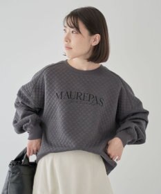 Green Parks ショート丈キルトロゴプルオーバー