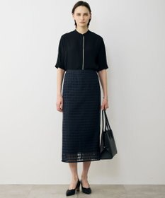 ICB グリッドパターンレース スカート