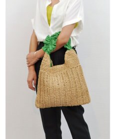 UNBILLION cachecache フリルワンハンドルペーパー手編みトート