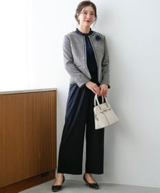 ANY SIS L ライトストレッチ ツイード ジャケット