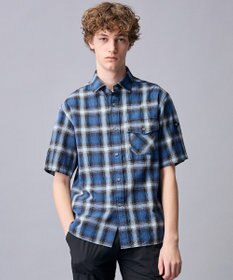 JOSEPH ABBOUD MOUNTAIN 【日本素材/ドライタッチ/軽量/オーガニックコットン】ドライチェック アウトドアシャツ