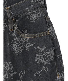 Green Parks ・Ｄｏｕｂｌｅ　Ｆｌａｇｓ　フラワー抜染ストレートデニム