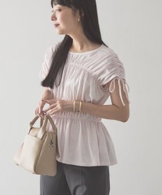 AMERICAN HOLIC 【予約】シャーリングショルダーリボンプルオーバー