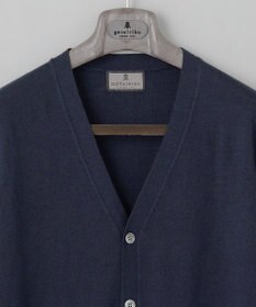 GOTAIRIKU 体温調整に【洗える/チクチクしにくい/ピリングしにくい】イタリア糸 ハイゲージ カーディガン_WOOL100%