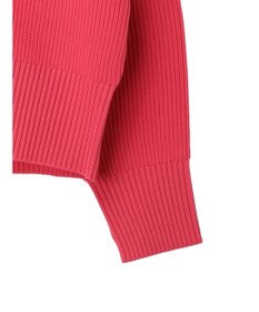 Green Parks スポンディシュ畦編みショート丈カーディガン