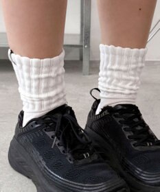 WEGO タグデザインボリュームリブソックス