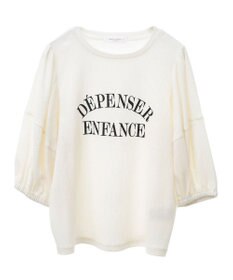 Green Parks ランタンスリーブ表面カットロゴプルオーバー