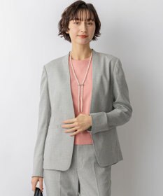 23区 【先行予約】アイアスマットストレッチ ノーカラージャケット