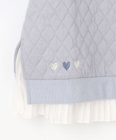 組曲 KIDS 【110-140㎝】ハートキルトジャガード トレーナー