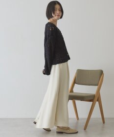 AMERICAN HOLIC 【前後2WAY】レース透かし編みニットカーディガン