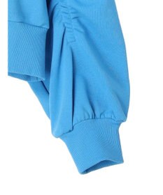 earth music&ecology クルーネック袖シャーリングスウェット