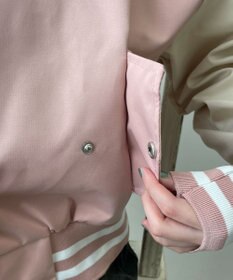 WEGO 配色デザインブルゾン