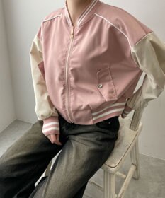 WEGO 配色デザインブルゾン