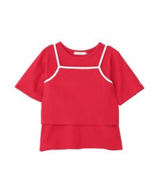 AMERICAN HOLIC 【2点セット】配色キャミ＋Tシャツ