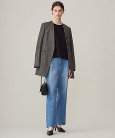 ICB 【洗える】シンプルジャージー クロップドTシャツ