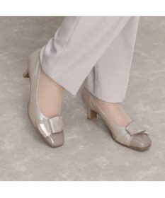 Riz raffinee <Riz raffinee>【高機能】スクエアドレープパンプス