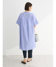 Green Parks 綿麻混スキッパーミニワンピース