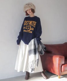 WEGO 【ユニセックス着用ITEM/MLサイズ展開/25年秋冬新作】ファジーグラフィックプルオーバー