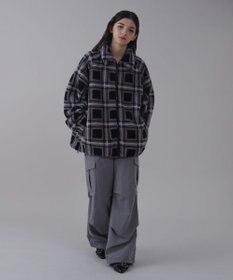 WEGO 【ユニセックス着用ITEM】ボアチェックブルゾン