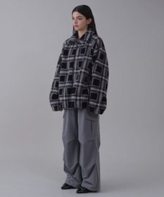 WEGO 【ユニセックス着用ITEM】ボアチェックブルゾン