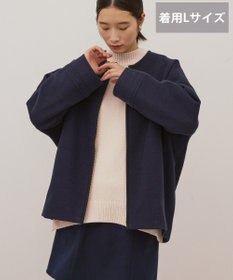 AMERICAN HOLIC 【選べる丈】中空FIBERノーカラーコート