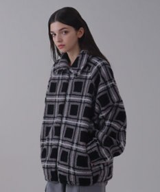 WEGO 【ユニセックス着用ITEM】ボアチェックブルゾン