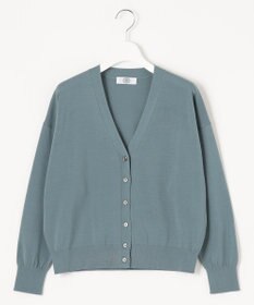 J.PRESS LADIES L 【洗える】 Co/Peライト Vネック ショート カーディガン