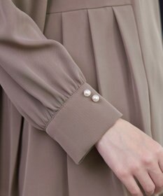 Tiaclasse 【ブラウス&パンツ2点セット】サイドプリーツブラウス×テーパードパンツ セットアップ