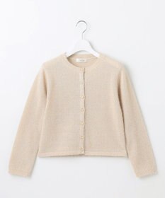 Feroux 【洗える】ラメシャギー カーディガン