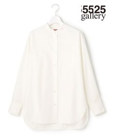 23区 【23区 | 5525gallery】コットンタイプライター バンドカラー シャツ