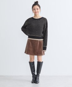 earth music&ecology ポコポコジャガードニットプルオーバー