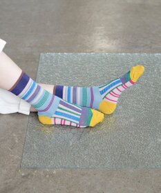 COQ HORIZON ラメボーダーソックス