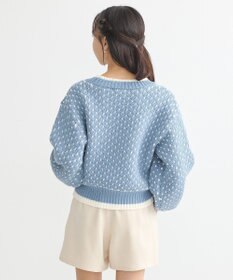 earth music&ecology ポコポコジャガードニットプルオーバー