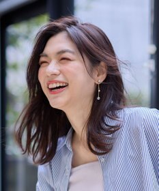 ANY 【WEB限定】ドロップストーンピアス(両耳用)