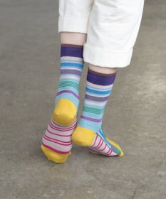 COQ HORIZON ラメボーダーソックス