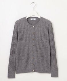 J.PRESS LADIES 【洗える】KNIT BASIC クルーネック カーディガン