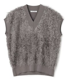 BEIGE， LYCORIS / カットフリンジ Vネックニット