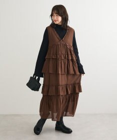 Green Parks ■ＥＳＣＡＲ　レース×コットンティアードワンピース