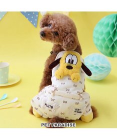 PET PARADISE ディズニー プルート 顔 オーバーオール  小型犬