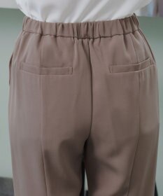 Tiaclasse 【ブラウス&パンツ2点セット】サイドプリーツブラウス×テーパードパンツ セットアップ