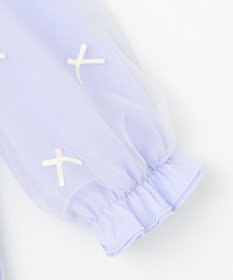 ANY KIDS リボン×チュール 七分袖Tシャツ