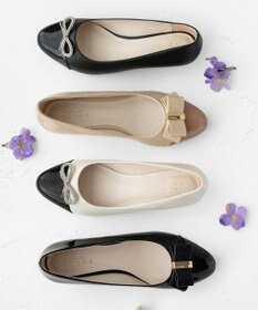 TOCCA 【選べる2デザイン・晴雨兼用】PAIR OF KNOT RAINPUMPS レインパンプス