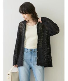 AMERICAN HOLIC 透かし編みニットカーディガン