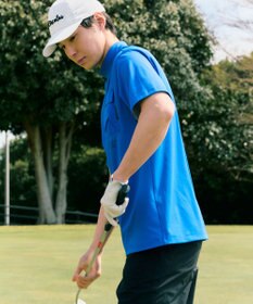 PW CIRCULUS 【MEN】ポケットモックネック ゴルフ スカイブルー系