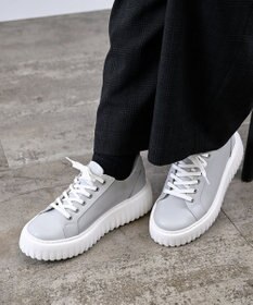 Pointer 日本製 レースアップ厚底スニーカー