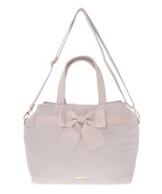 Maison de FLEUR グログランリボン3ルーム2Wayトートバッグ